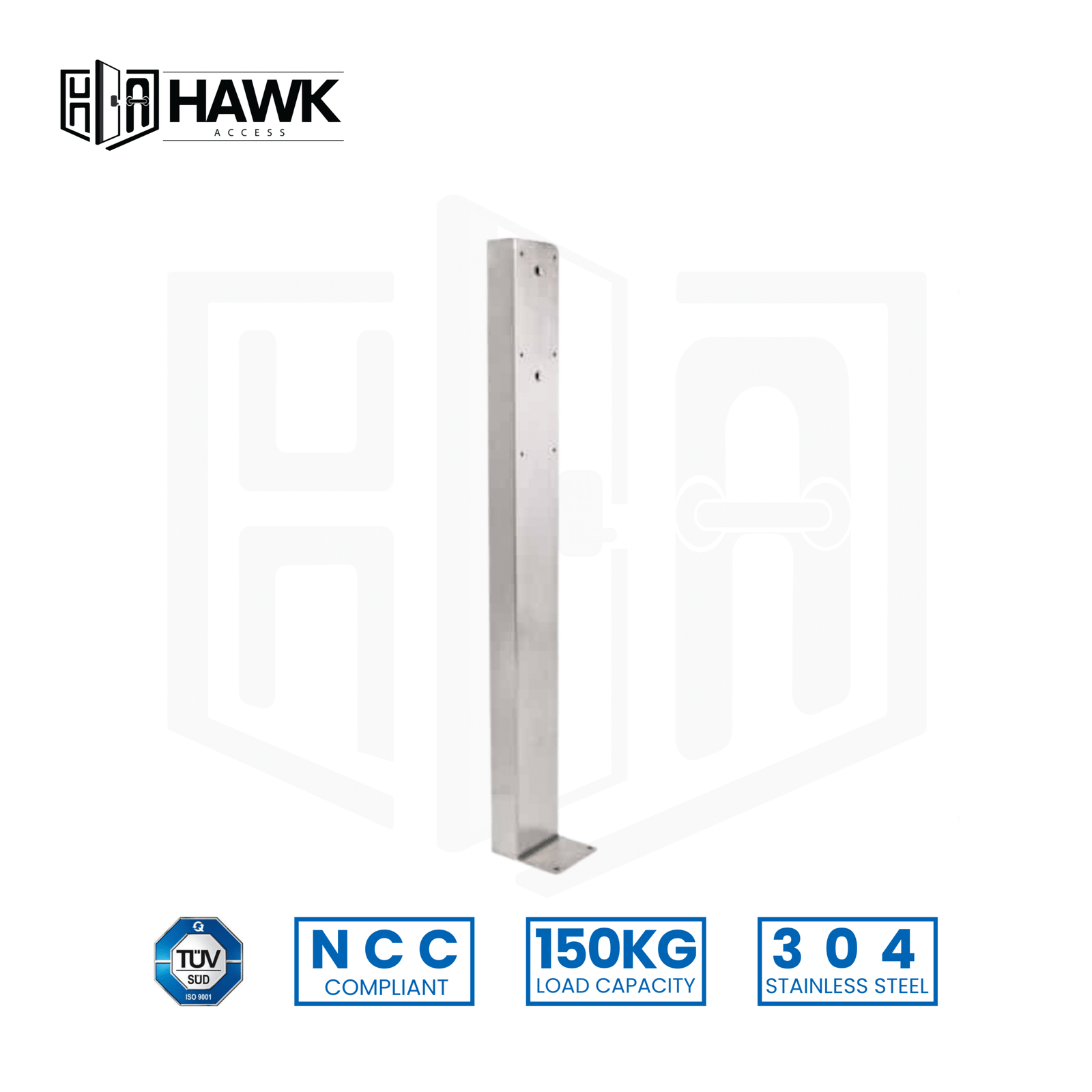 Wall Mounted Drop Down Rail Post